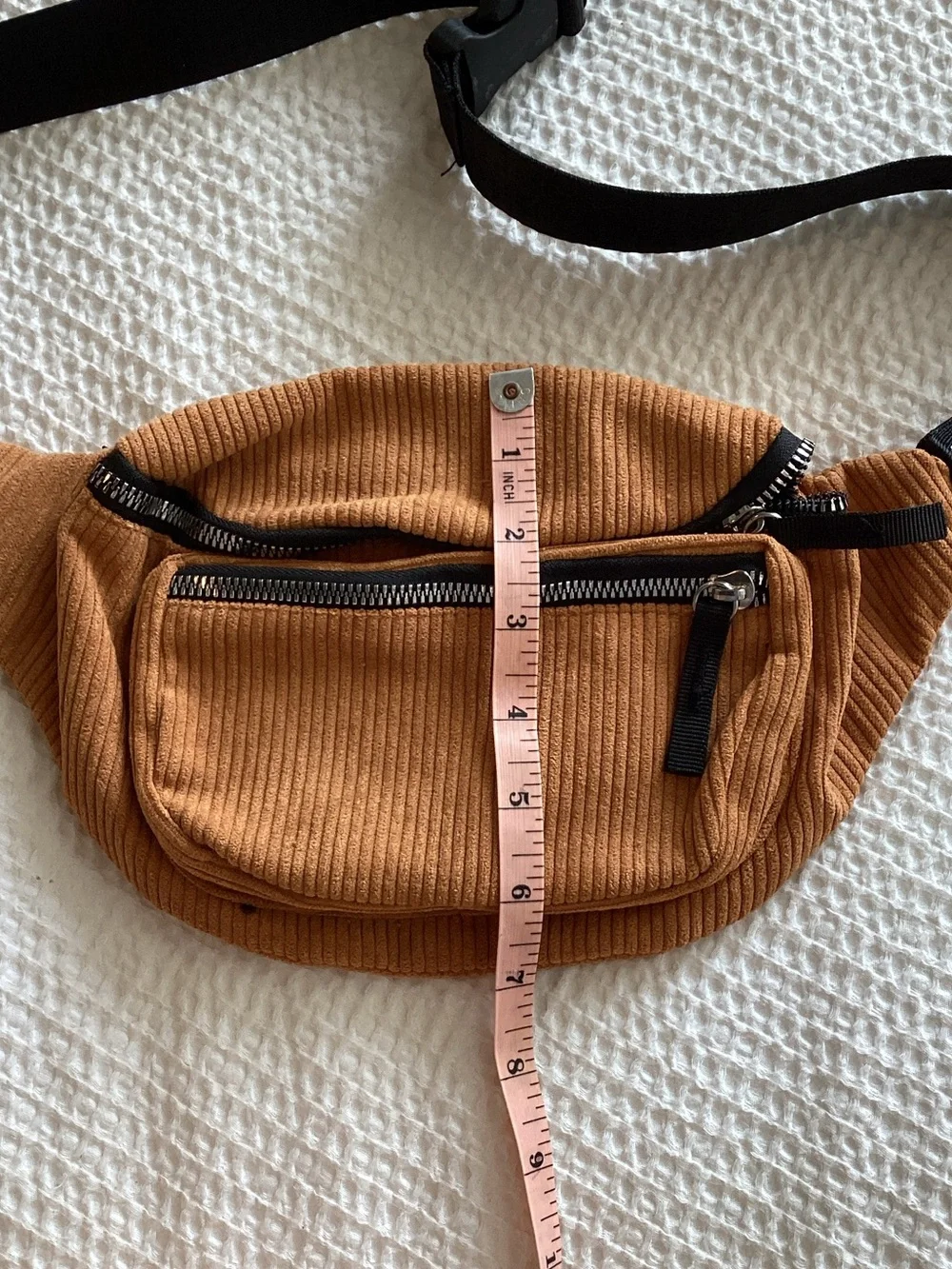 Brown‎ Corduroy Waist Bag - Unbranded